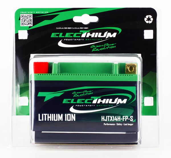 Batteria Moto Electhium al Litio HJTX14H-FP-S (YTX14-BS) 12V 4AH 280A (CCA)