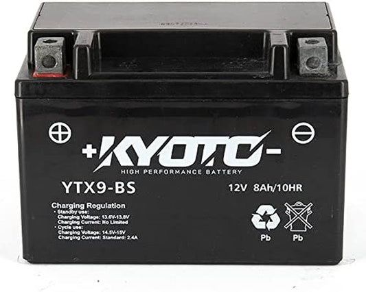 Batteria auto KYOTO Moto GTX9 BS 8H EN AGM 12V 8Ah 120A