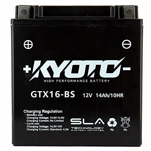 Batteria auto KYOTO Moto GTX16 BS EN AGM 12V 14Ah 215A