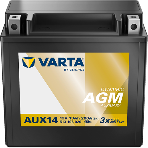 Batteria Varta Silver Auxiliary Agm AUX14 12V 13AH 200A (EN)