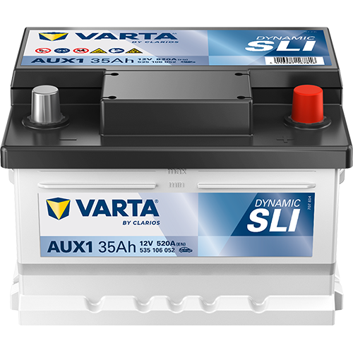 Batteria auto Varta Silver Auxiliary AUX1 EN AGM 12V 35Ah 520A