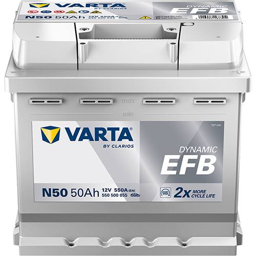 Batteria Auto Varta Blue Dinamic N50 EFB 12V 50AH 550A (EN)