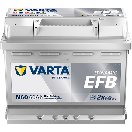 Batteria Auto Varta Blue Dinamic N60 EFB 12V 60AH 640A (EN)