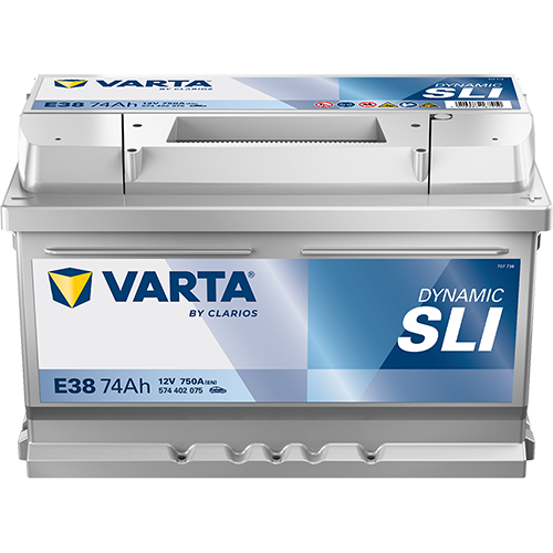 Batteria auto Varta Auto Silver Dinamic E38 EN PIOMBO 12V 74Ah 750A