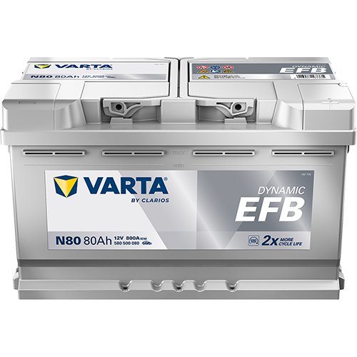 Batteria Auto Varta Blue Dinamic EFB N80 12V 80AH 800A (EN)