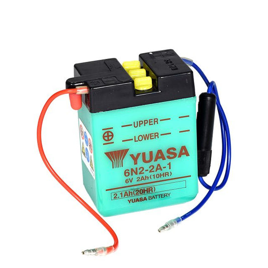 Batteria Moto Yuasa 6N2-2A-1 6V 2.1AH/10HR