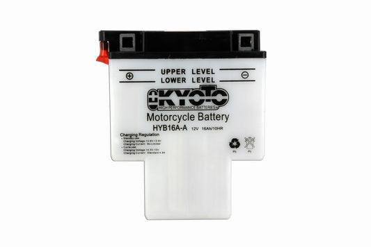 Batteria auto KYOTO Moto HYB16A A ''T SHAPE'' PIOMBO 12V 16Ah