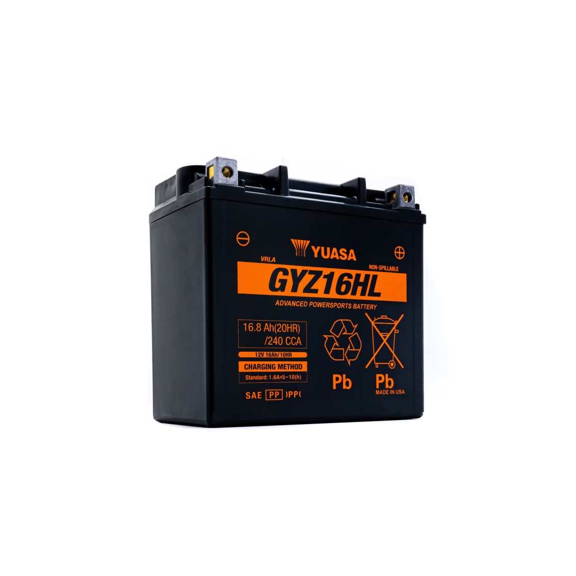 Batteria Moto Yuasa GYZ16HL 12V 16.8AH 240A (CCA)
