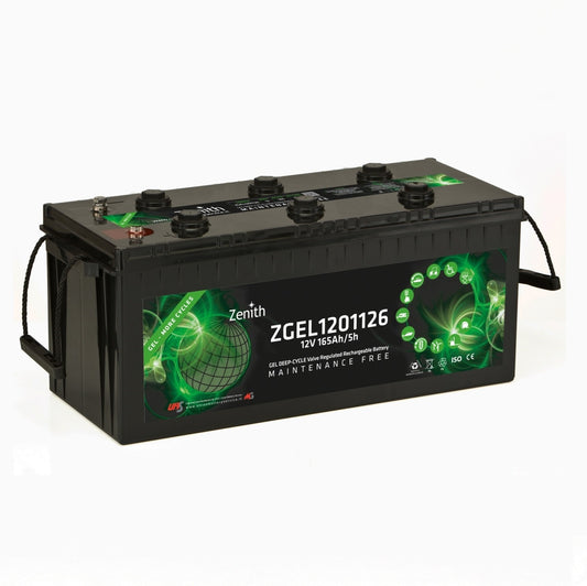 Batteria auto Zenith Deep Cicle ZGEL1201126 GEL 12V 165Ah