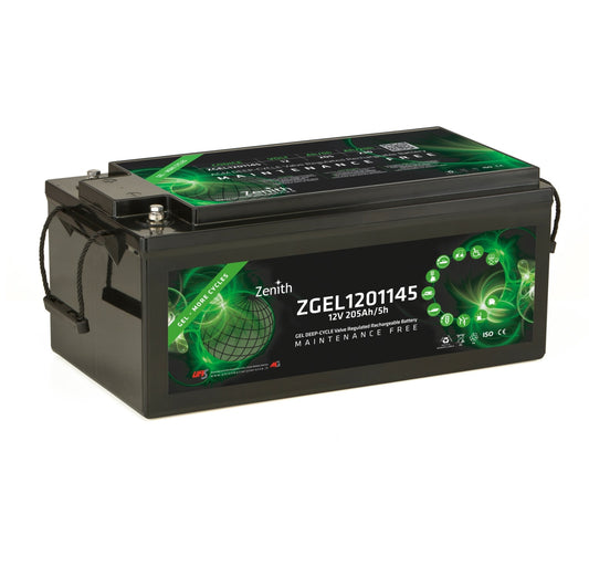 Batteria auto Zenith Deep Cicle ZGEL1201145 GEL 12V 205Ah