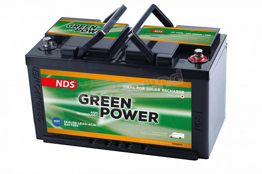 Batteria auto NGB Battery Dometic NDS Greenpower GP100B a lunga durata AGM 12V 100Ah