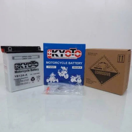 Batteria auto KYOTO Moto YB12A A EN PIOMBO 12V 12Ah 165A