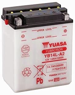 Batteria auto YUASA Moto YB14L A2 CCA PIOMBO 12V 14Ah 175A