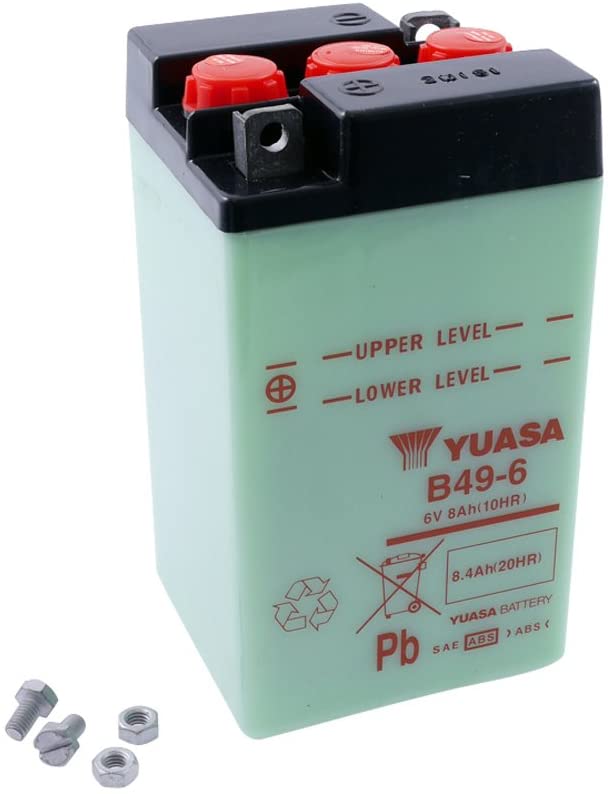 Batteria Moto Yuasa B49-6 6V 8AH/10HR
