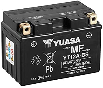 Batteria Moto Yuasa YT12A-BS 12V 10AH 175A (CCA)
