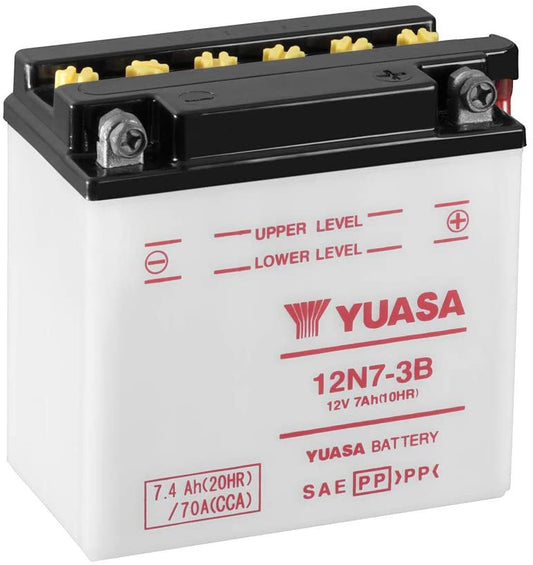 Batteria auto YUASA Moto 12N7 3B 7. 70A CCA PIOMBO 12V 7.4Ah