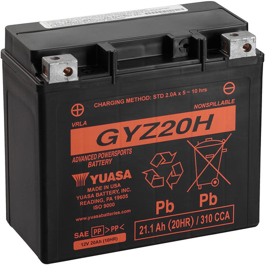 Batteria auto YUASA Moto GYZ20H CCA PIOMBO 12V 20Ah 310A