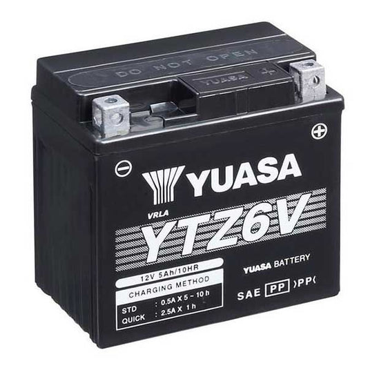 Batteria auto YUASA Moto YTZ6V 40A CCA AGM 12V 5Ah