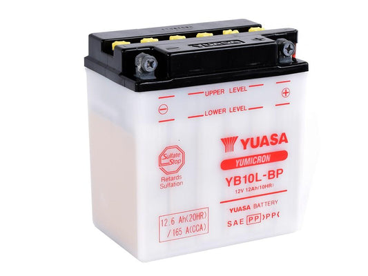 Batteria auto YUASA Moto YB10L BP CCA PIOMBO 12V 12Ah 165A