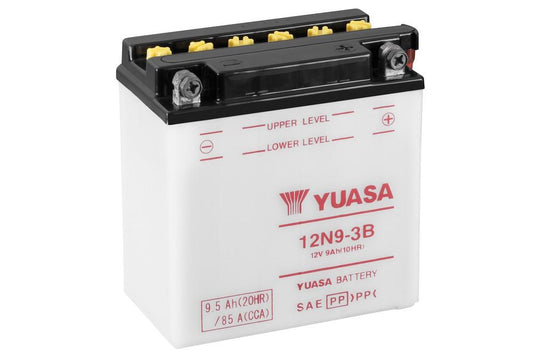 Batteria auto YUASA Moto 12N9 3B 9. 85A CCA PIOMBO 12V 9.5Ah