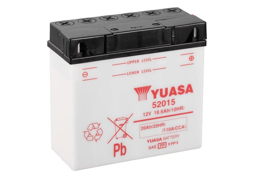 Batteria auto YUASA Moto 52015 CCA PIOMBO 12V 20Ah 110A