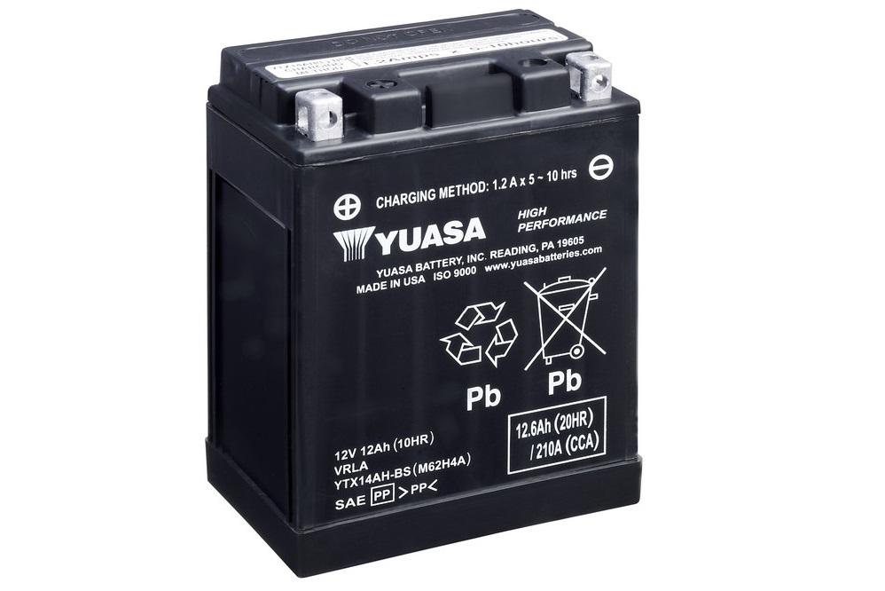 Batteria Moto Yuasa YTX14AH-BS 12V 12AH 210A (CCA)