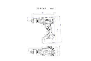 Copia del Trapano - Avvitatore a Batteria Metabo BS 18 LTX BL Q I