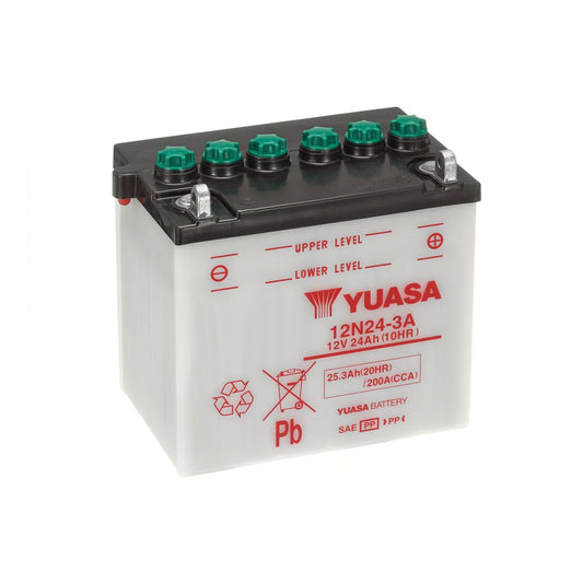 Batteria Moto Yuasa 12N24-3A 12V 25.3AH 200A (CCA)