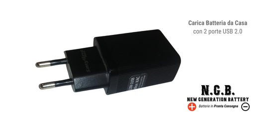 Caricatore Usb da Casa con 2 porte usb