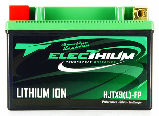 Batteria Moto Electhium al Litio HJTX9 (L) FP - (YTX9-BS) 12.8V 3AH 210A (CCA)