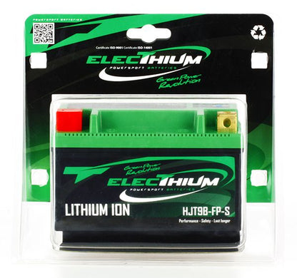 Batteria Moto Electhium al Litio HJT9B-FP-S (YT9B-BS) 12V 3AH 210A (CCA)