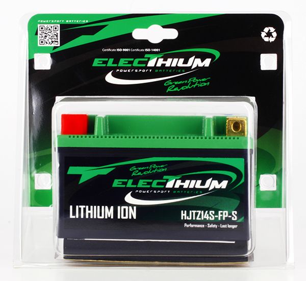 Batteria Moto Electhium al Litio HJTZ14S-FP-S (YTZ14S) 12V 5AH 350A (CCA)