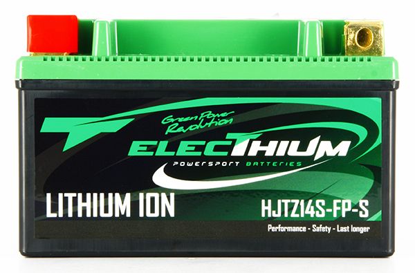 Batteria Moto Electhium al Litio HJTZ14S-FP-S (YTZ14S) 12V 5AH 350A (CCA)