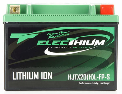 Batteria Moto Electhium al Litio HJTX20(H)L-FP-S (YTX20L-BS) 12V 7AH 420A (CCA)