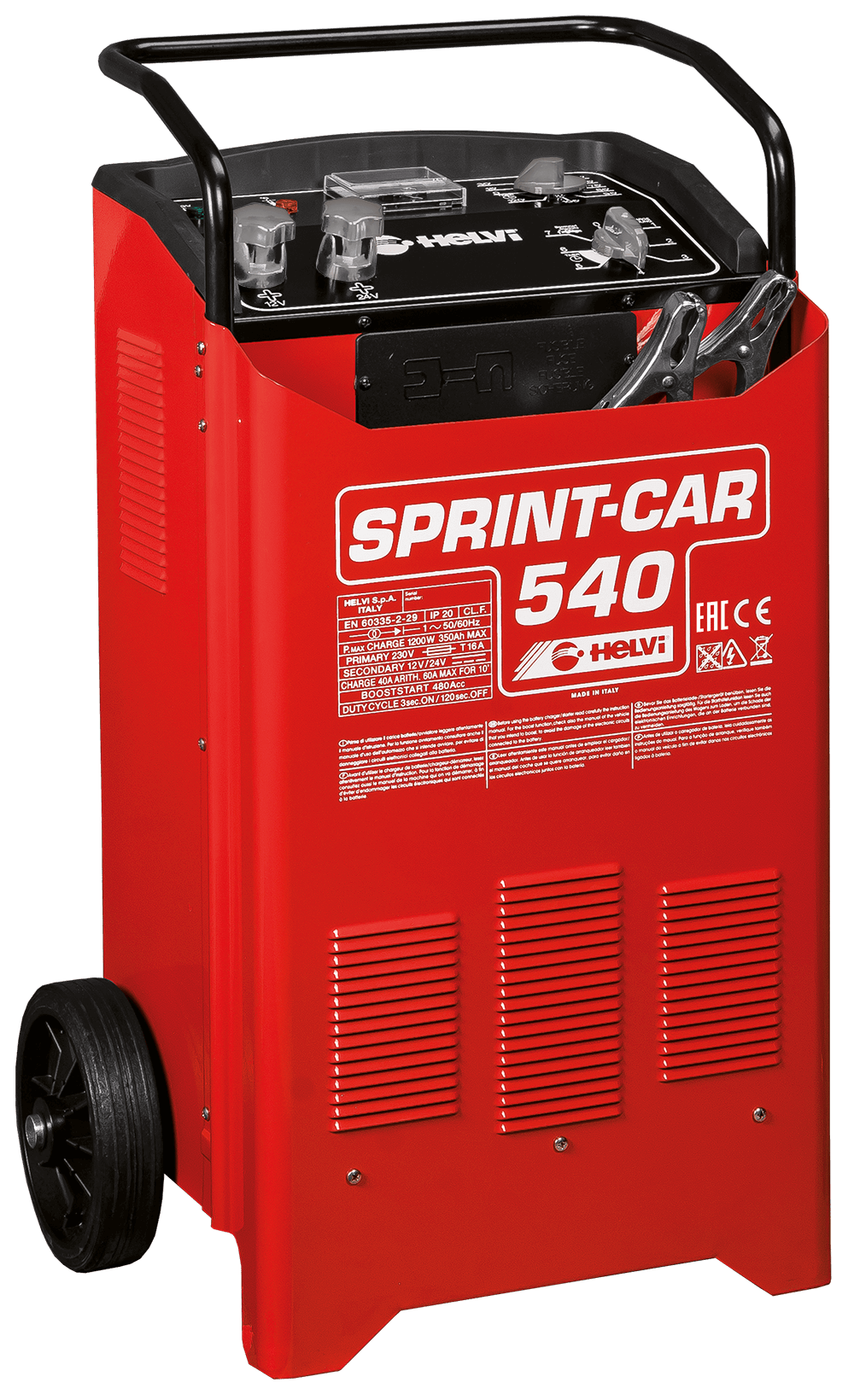 Carica Batterie Carrellato con Avviamento Sprint Car 540