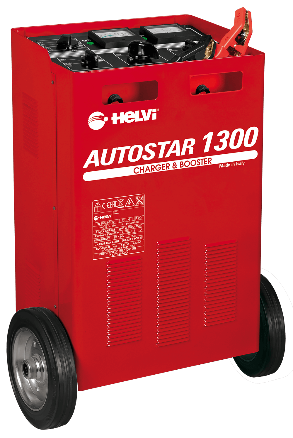 Carica Batterie Carrellato con Avviamento Autostar 1300