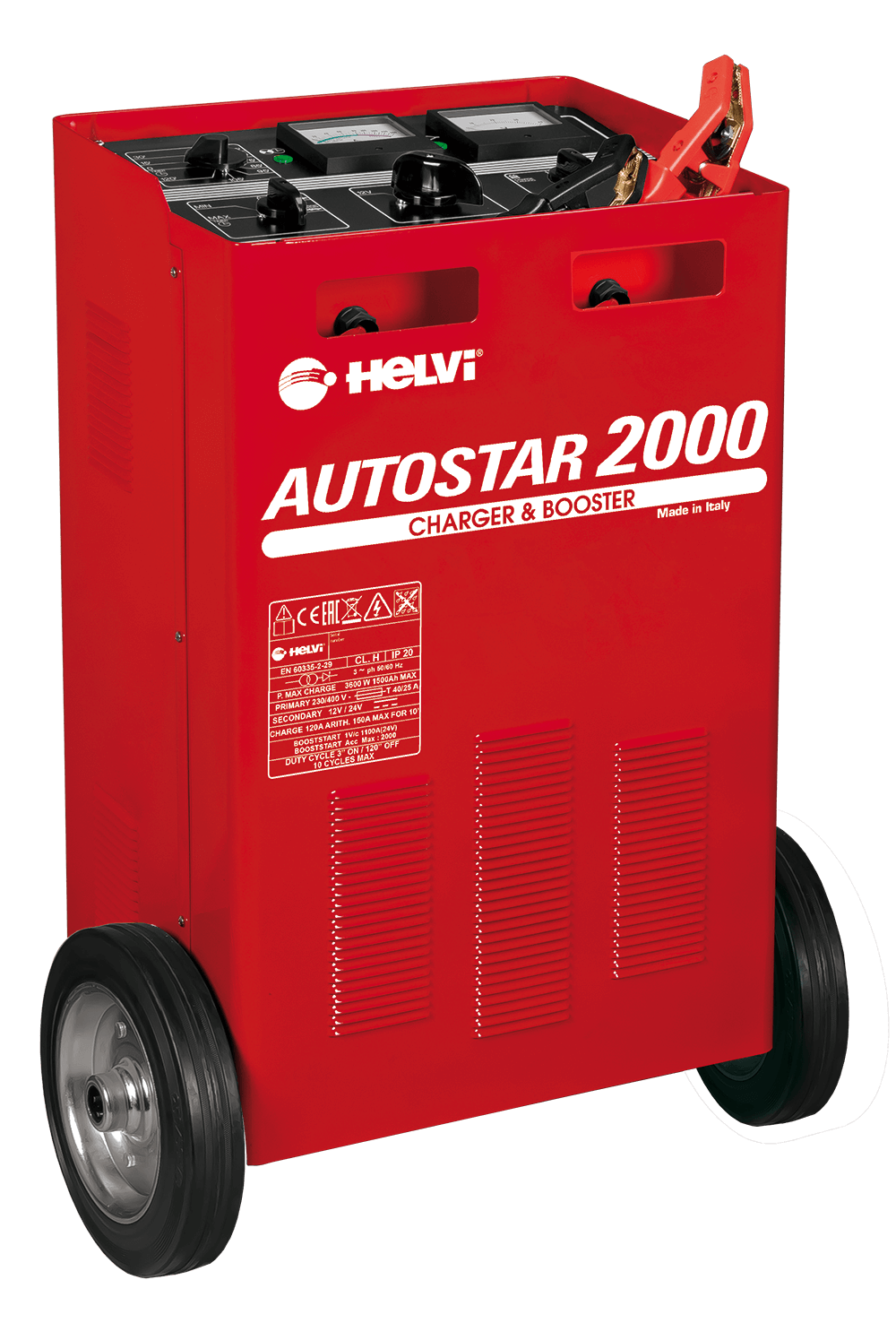 Carica Batterie Carrellato con Avviamento Autostar 2000