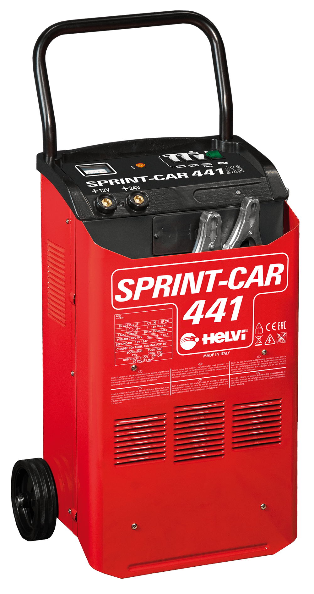 Carica Batterie Carrellato con Avviamento Sprint Car 441