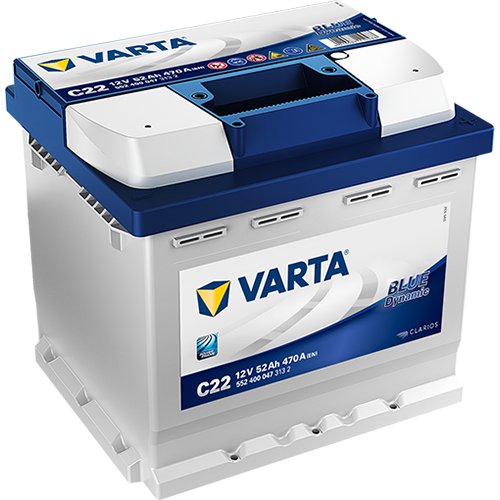 Batteria Auto Varta Blue Dinamic C22 12V 52AH 470A (EN)