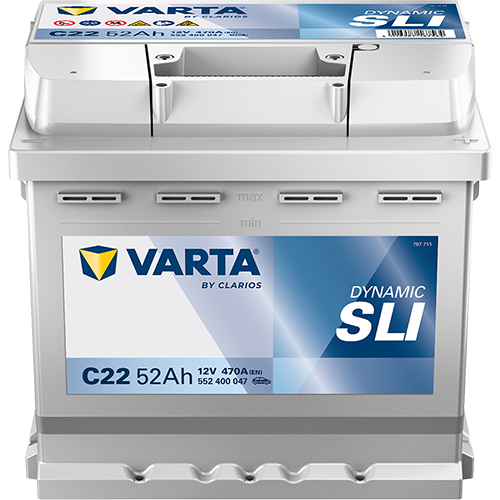 Batteria Auto Varta Dinamic Silver C22 12V 52AH 470A (EN)
