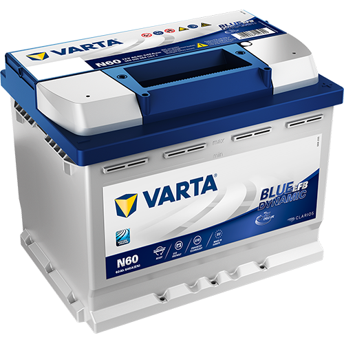Batteria Auto Varta Blue Dinamic N60 EFB 12V 60AH 640A (EN)