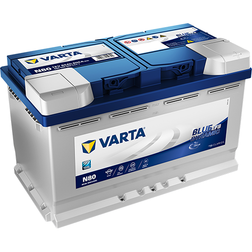 Batteria Auto Varta Blue Dinamic EFB N80 12V 80AH 800A (EN)