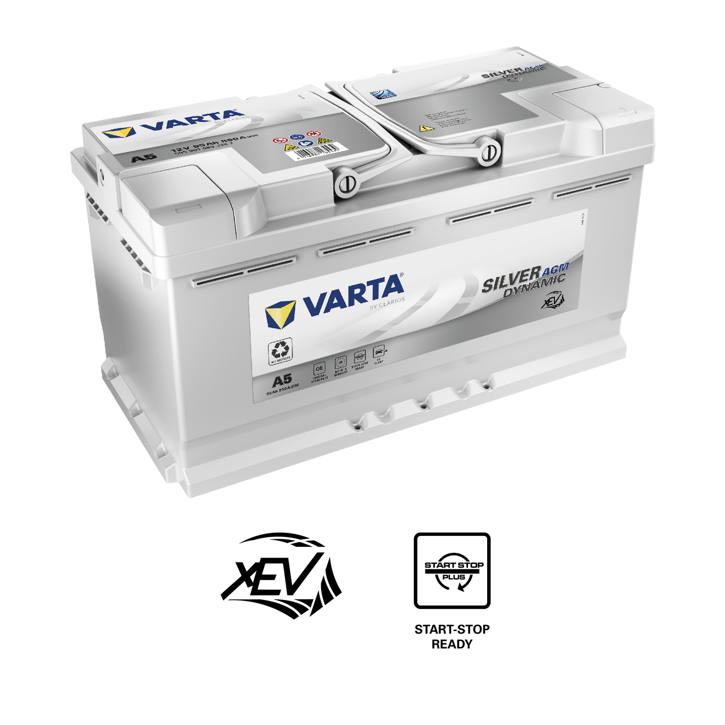 Batteria Auto Varta Silver Dinamic A5 AGM 12V 95AH 850A (EN)