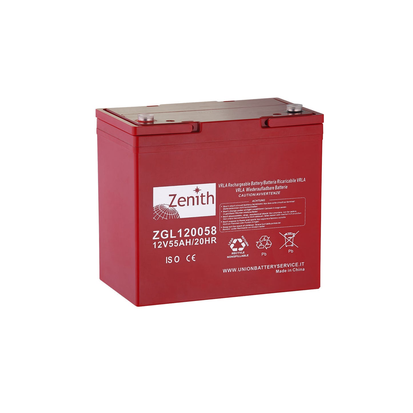 Batteria Zenith Agm ZGL120058 12V 55AH