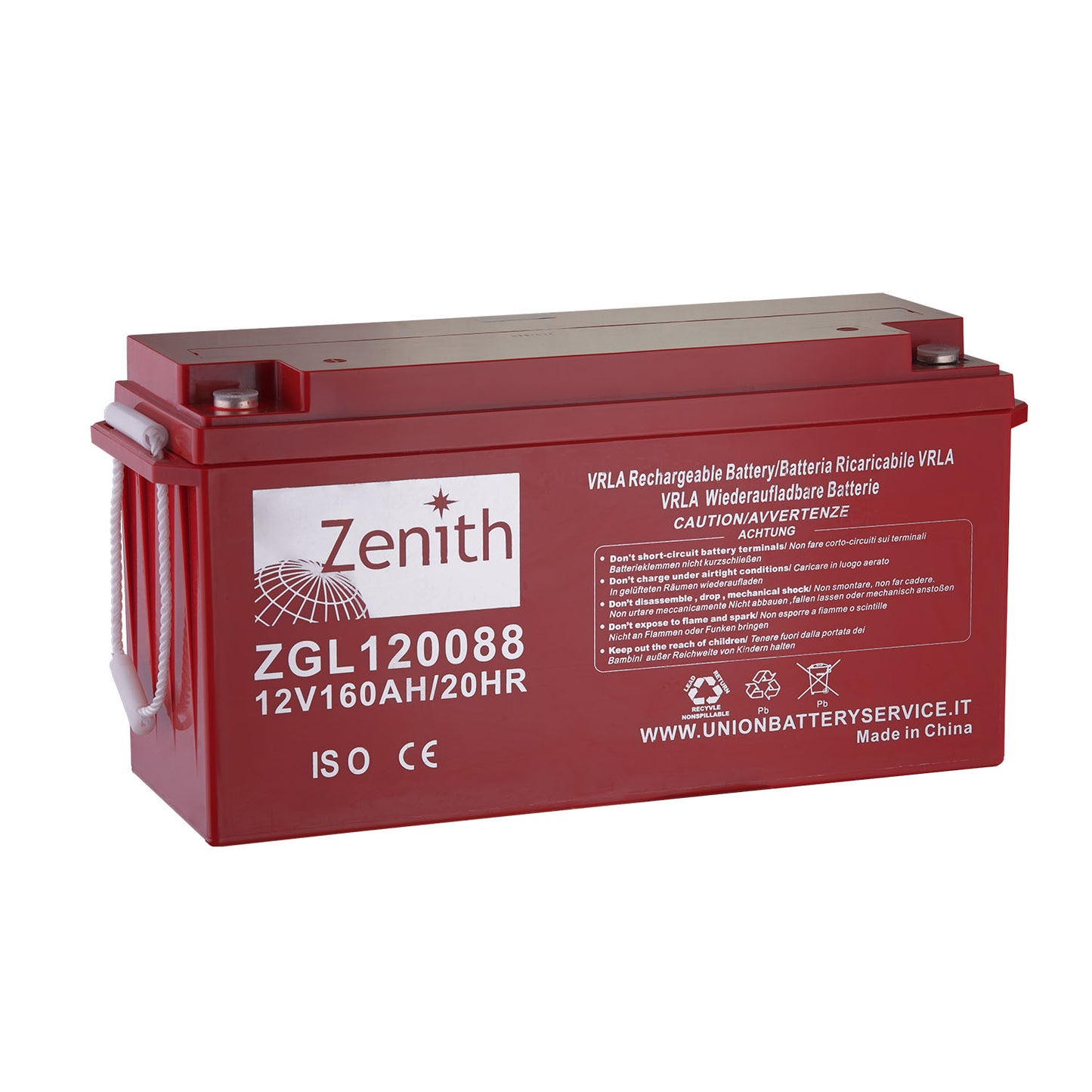 Batteria Zenith Agm ZGL120088 12V 160AH