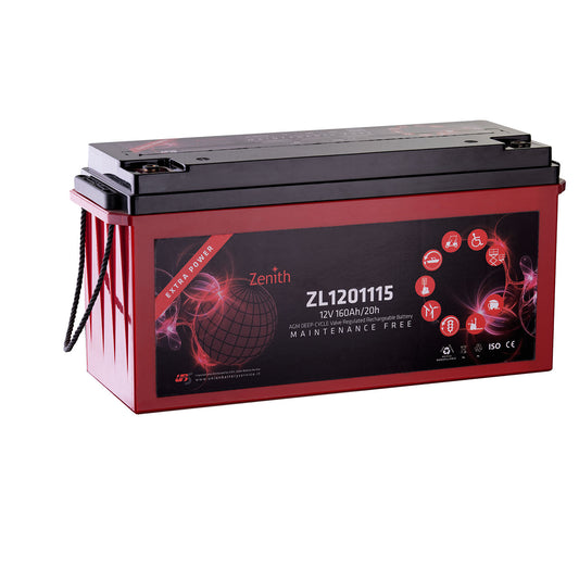 Batteria Zenith Agm Deep-Cicle ZL1201115 12V 160AH