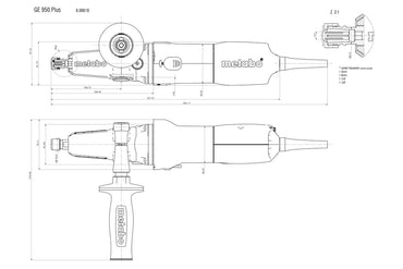 Smerigliatrice Dritta a Cavo GE 950 G PLUS