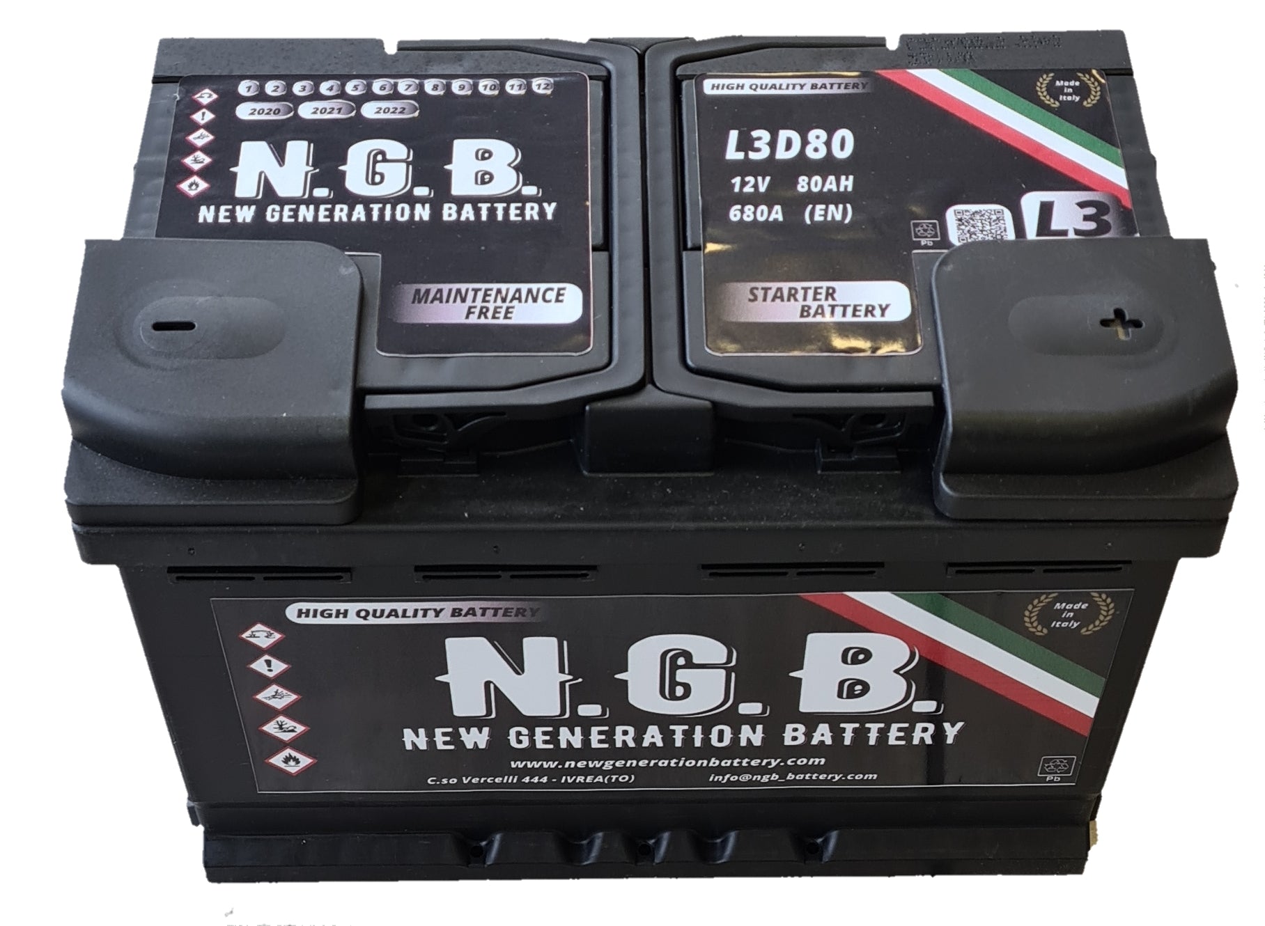Batteria Auto Ngb L3D80 80 ampere ah