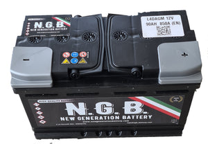 Batteria Auto Ngb L4DAGM  Agm 80 ampere ah