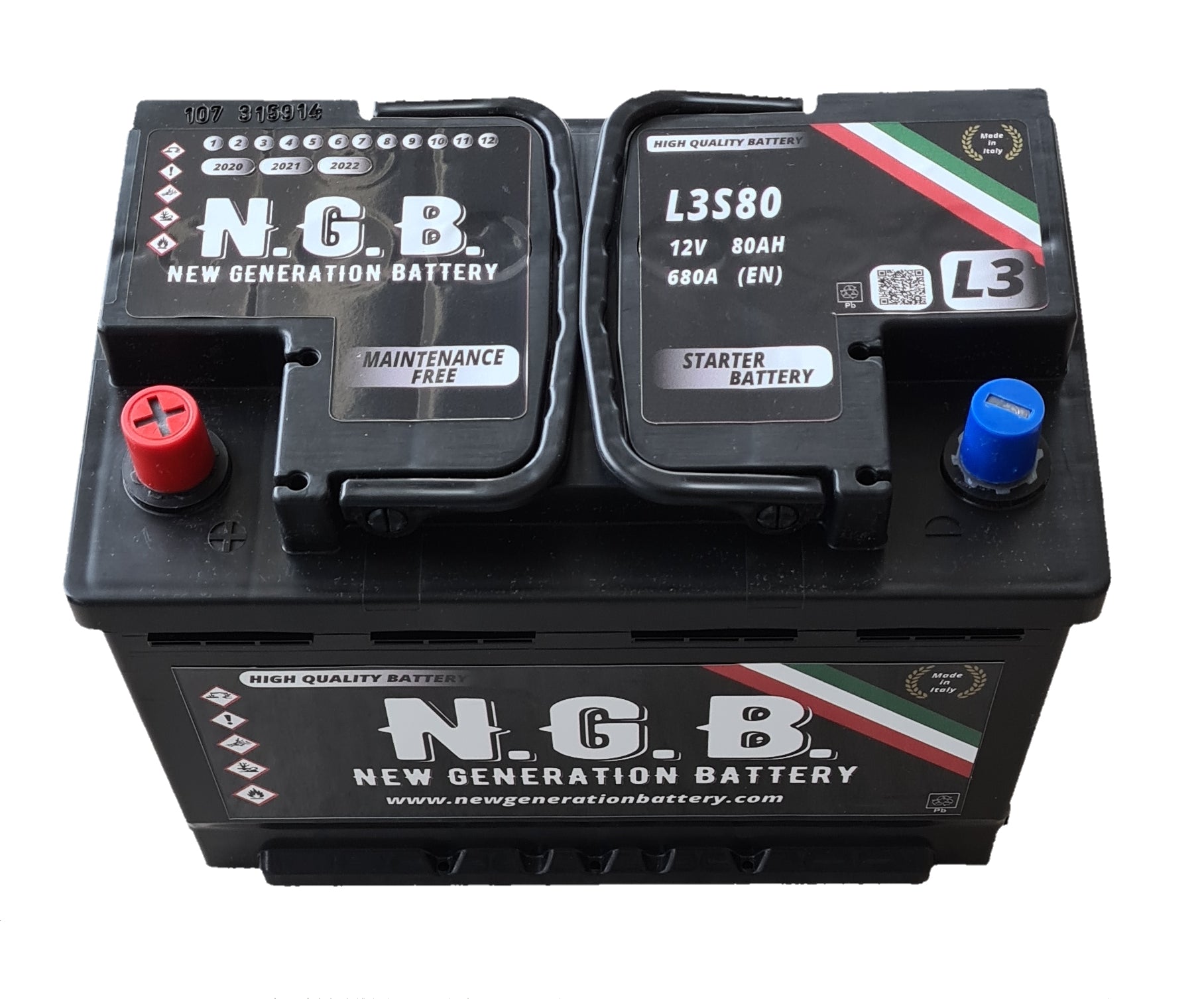 Batteria Auto L3S80 ngb 80 ampere ah